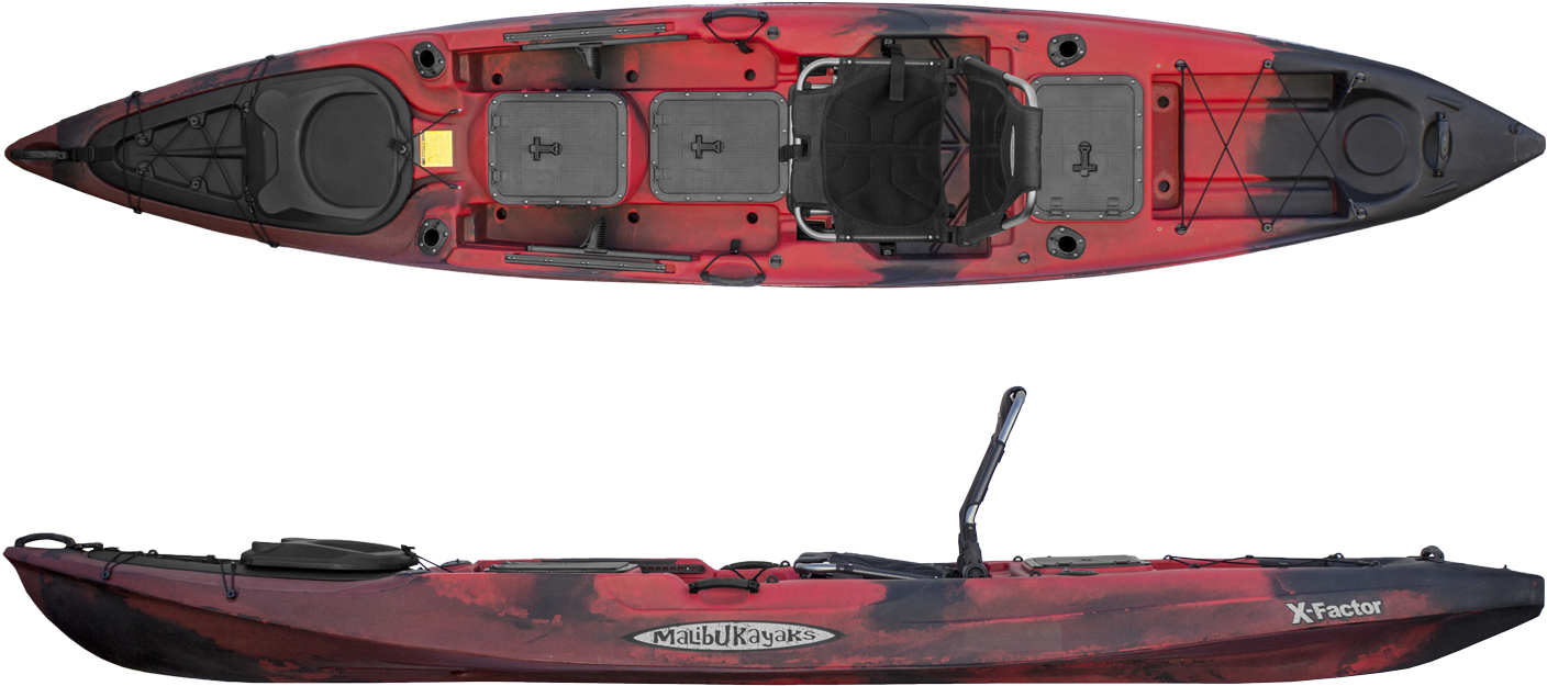 X Factor Sit On Top Fishing Camping Kayak - 2018 Malibu X Factor Clipart (1500x1000), Png Download