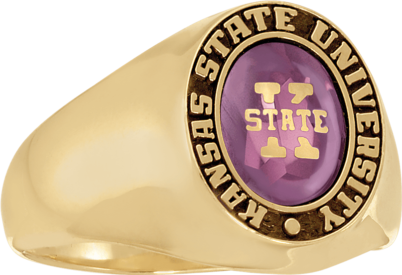 Kansas State University Women's Stone Ring - Badge Clipart (800x800), Png Download