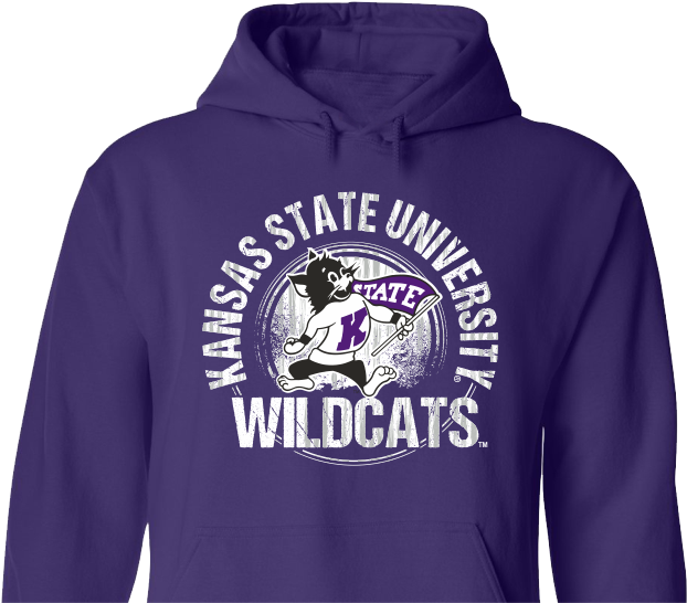 Kansas State - December - Hoodie Clipart (652x553), Png Download