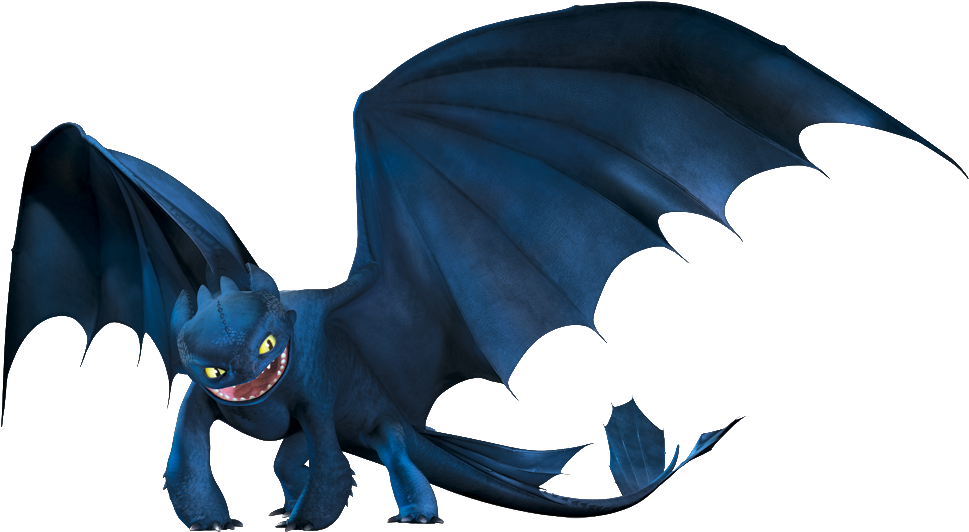Png Dragon - Train Your Dragon Night Fury Clipart (998x580), Png Download