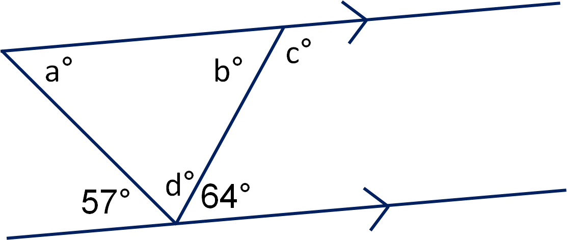 Angles In Triangles And On Parallel Lines Worksheet - Missing Angles Parallel Lines Clipart (1113x471), Png Download