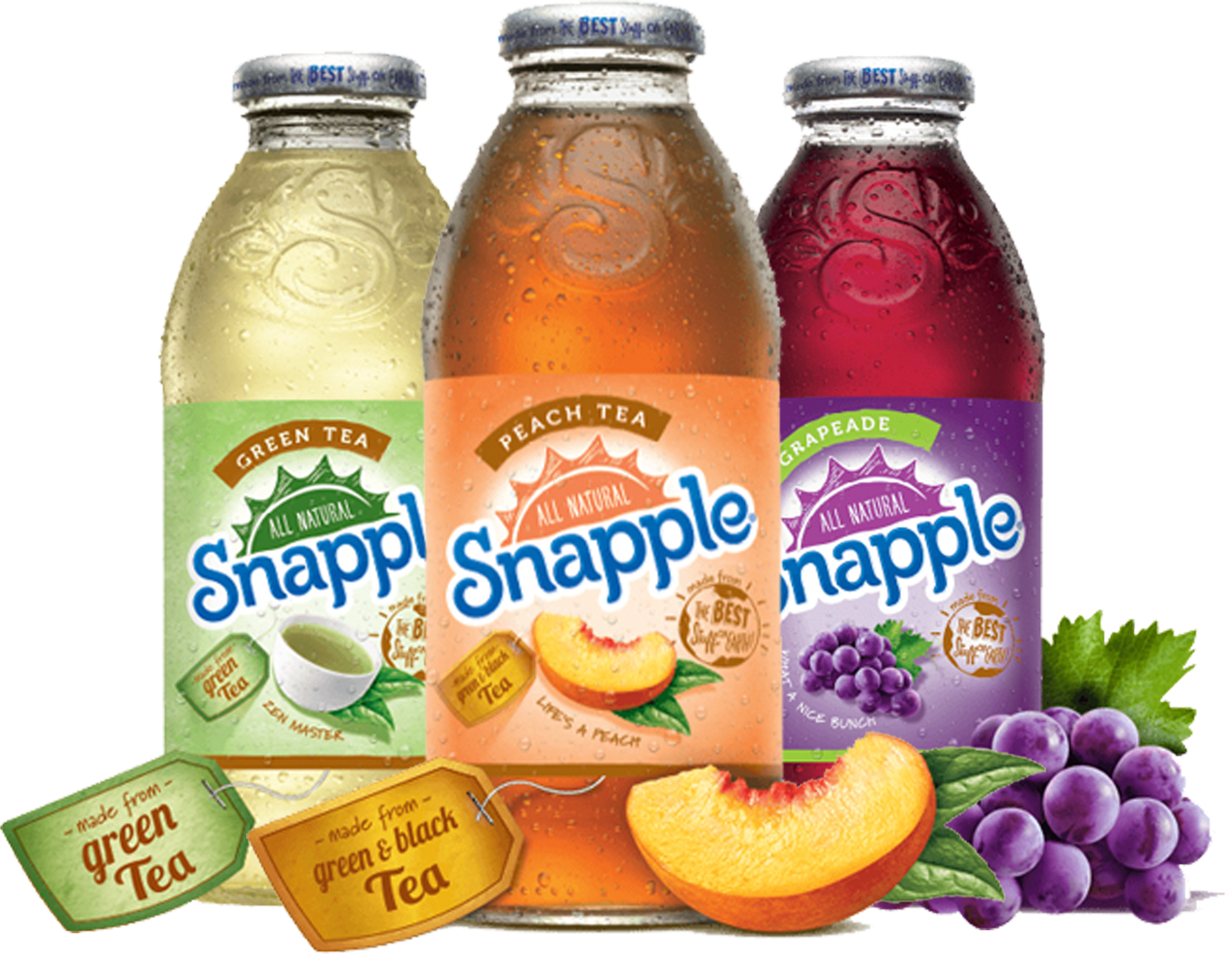 Snapple - Orange Soft Drink Clipart (3288x3192), Png Download