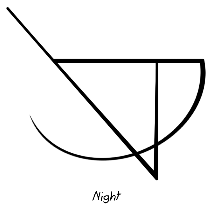 Sigil Athenaeum So, I Have A Deep Love For The Night - Magic Symbol For Night Clipart (750x750), Png Download