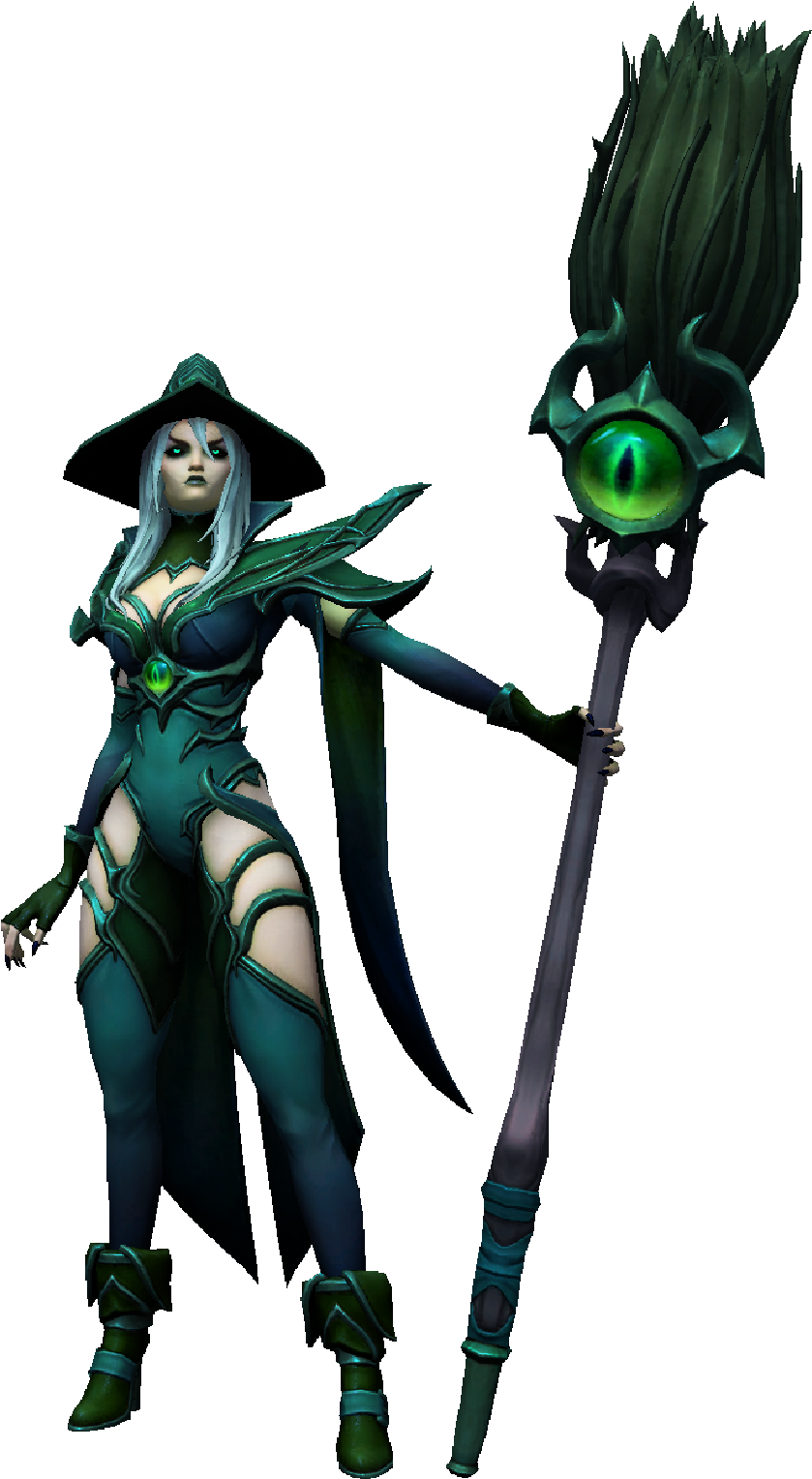Whitemane Cursed Witch Variant 2 - Heroes Of The Storm Whitemane Witch Clipart (2560x1594), Png Download
