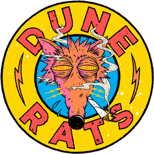 Dune Rats Death Sticker Sound Merch Com - Dune Rats Death Rat Clipart (1024x1024), Png Download