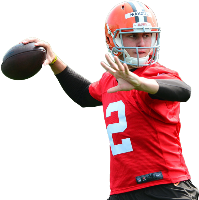 Johnny Manziel Tc - Johnny Manziel Browns Png Clipart (1024x681), Png Download