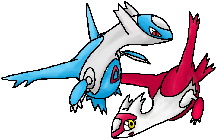 More Like Ralts - Latios And Latias Drawing Clipart (716x463), Png Download