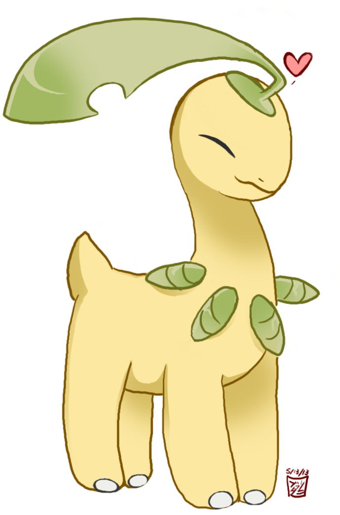 Latias Is Okay - Pokemon Bayleef Cute Clipart (756x1056), Png Download