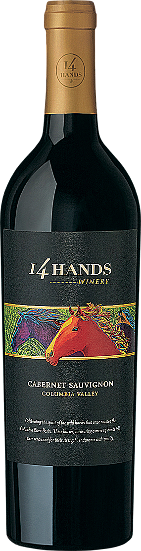 14 Hands Cabernet - 14 Hands Cabernet Sauvignon 2016 Clipart (285x1109), Png Download