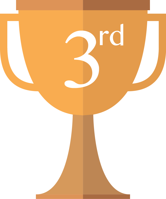 3rd Place Trophy - 3rd Place Trophy Clip Art - Png Download (703x842), Png Download