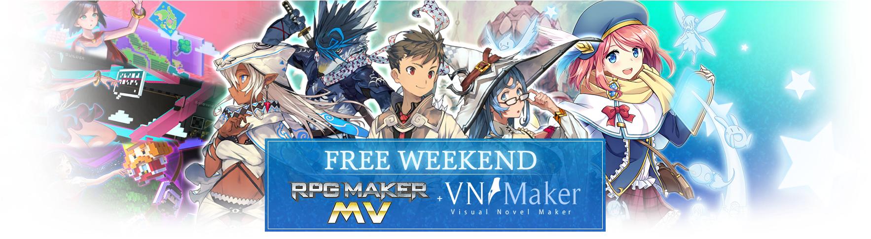 "rpg Maker Mv" On Steam To Play This Weekend For Free - Cartoon Clipart (1772x500), Png Download
