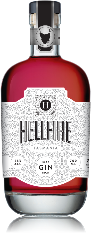 Tasmanian - Hellfire Gin Clipart (450x967), Png Download