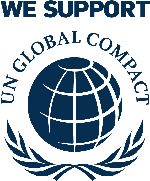 Nations Global Compact, The International Organization's - We Support Un Global Compact Logo Clipart (696x816), Png Download
