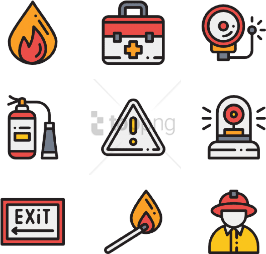 Free Png Fire Department 50 Icons - Asian Food Icon Transparent Clipart (850x812), Png Download
