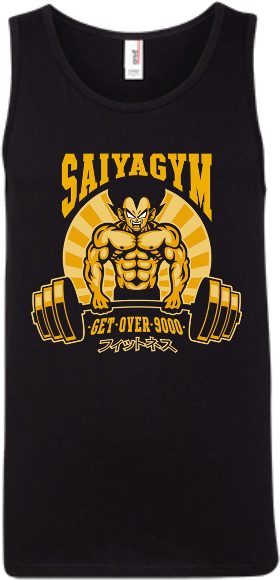 Saiya Gym 100% Ringspun Cotton Tank Top - Saiyagym Clipart (1155x1155), Png Download