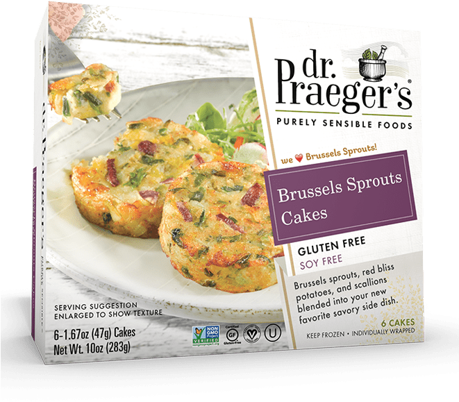 Dr Praeger's Brussel Sprout Cakes Clipart (660x660), Png Download