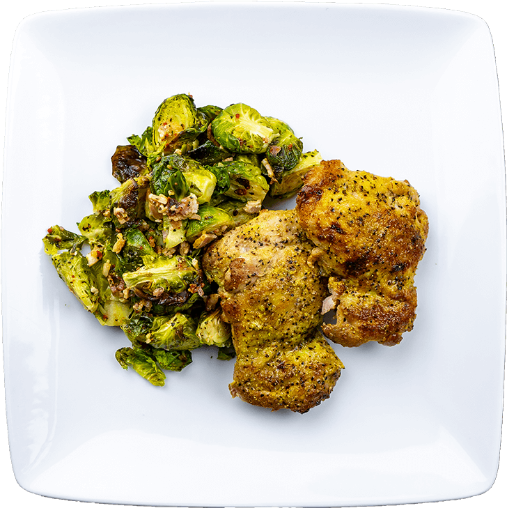 Lemon Pepper Chicken & Brussels Sprouts - Brussels Sprout Clipart (800x800), Png Download