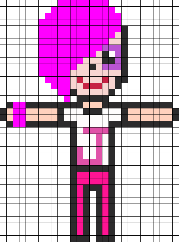 Jeffree Star Perler Perler Bead Pattern / Bead Sprite - Creative Arts Clipart (589x799), Png Download