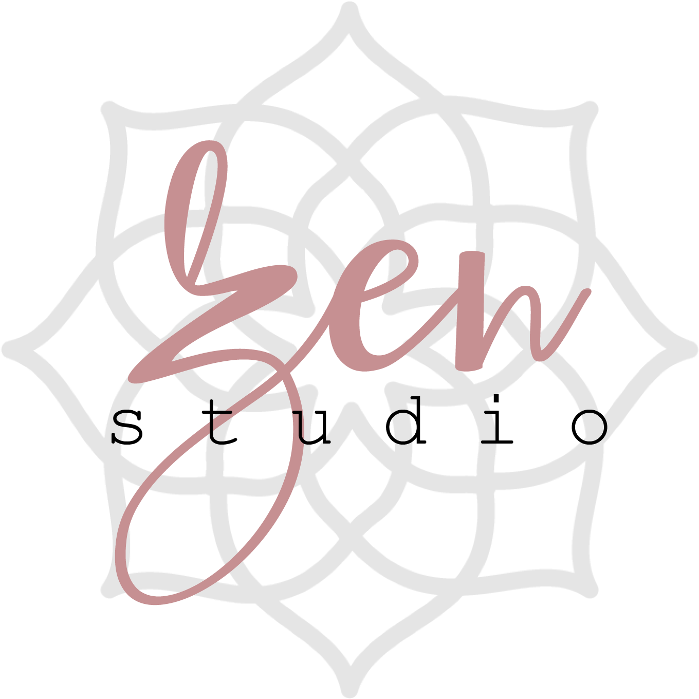 Yoga Studio Premade Logo - Calligraphy Clipart (1667x1667), Png Download