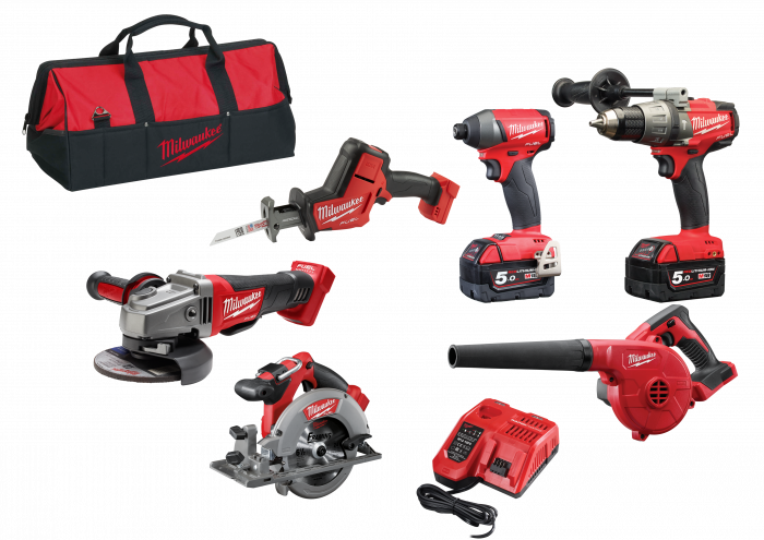 Milwaukee M18 Fuel Set Clipart (700x495), Png Download
