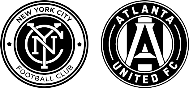 Nycfc Atlanta United - Emblem Clipart (800x400), Png Download
