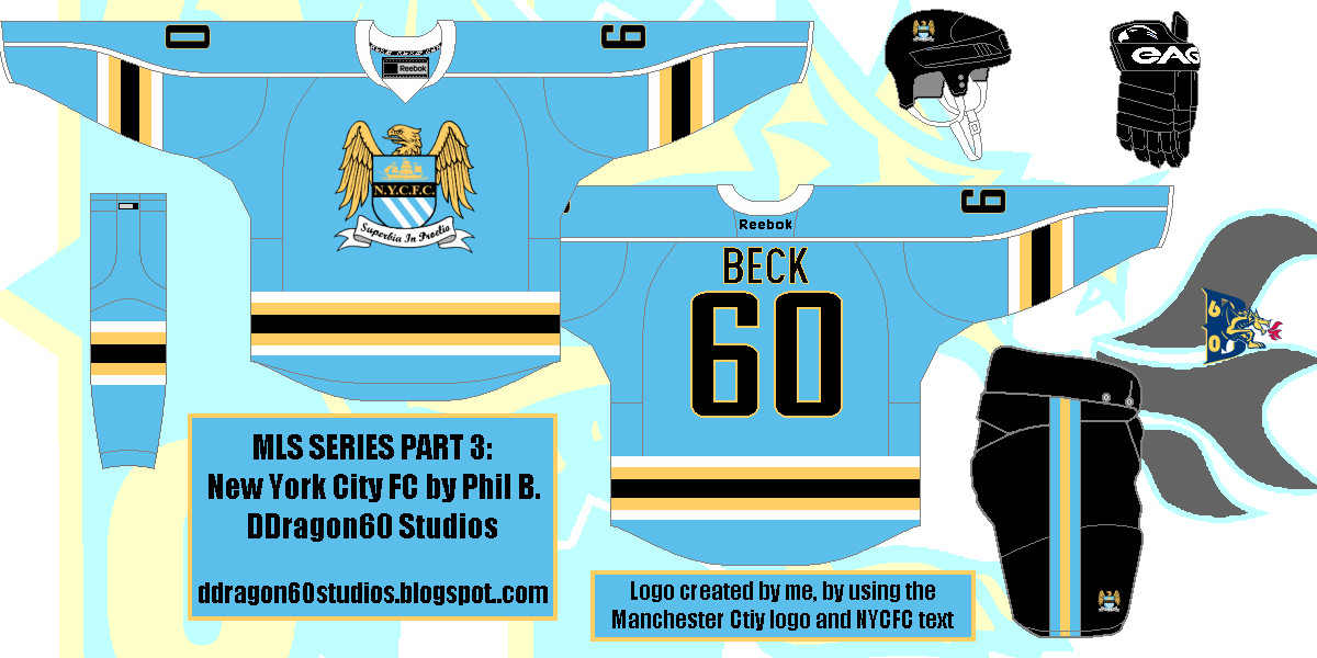 Thursday A Little Rushed Hockeyjerseyconcepts - Manchester City Clipart (1200x600), Png Download