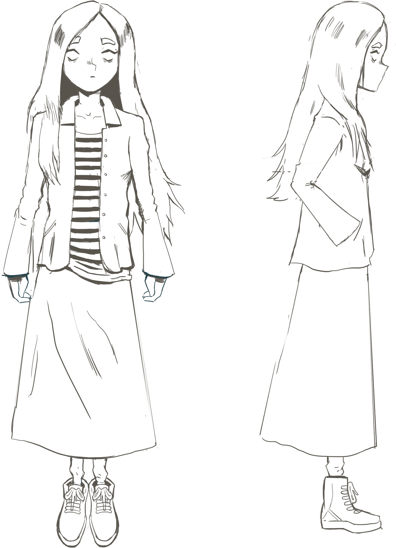 Sketch Divinity Made Walker Character Sheet - Porter Robinson Visual Transparent Clipart (2700x2682), Png Download