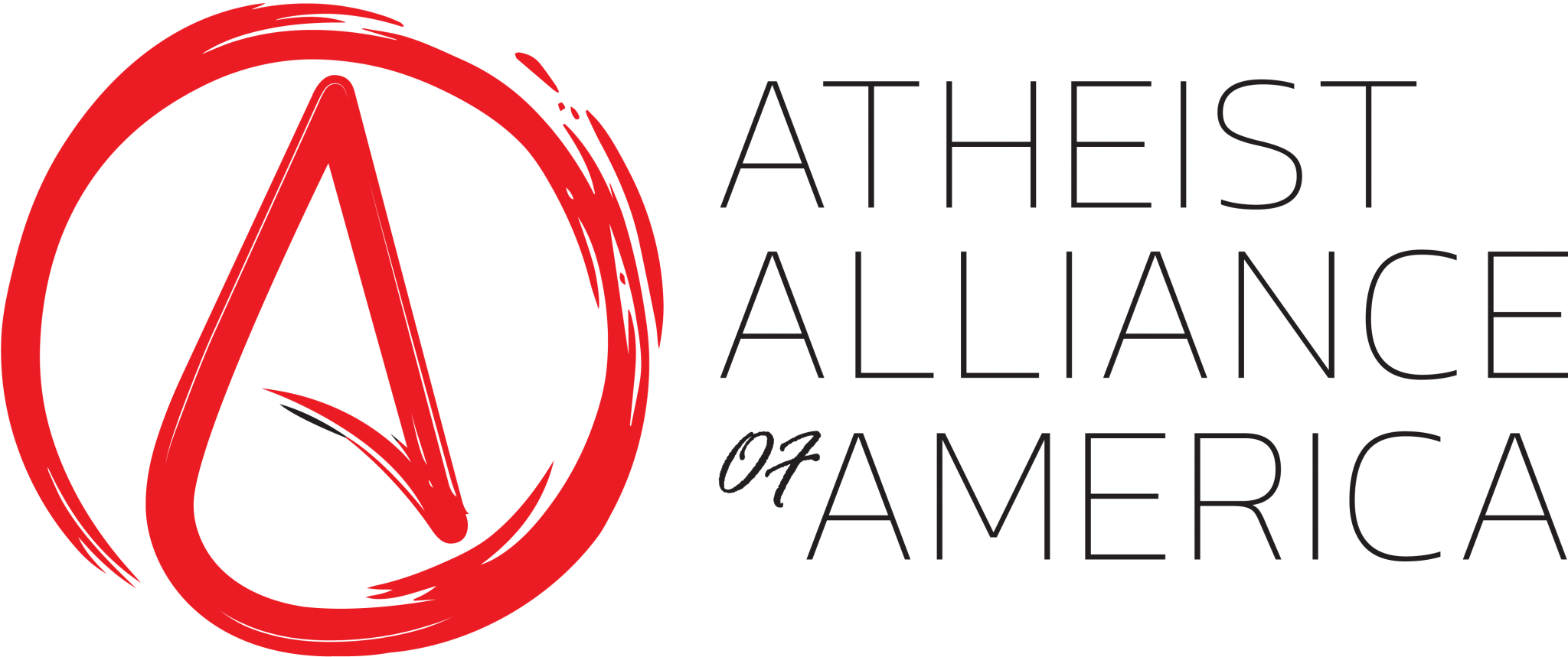 Atheist Alliance Of America Logo - Atheist Png Clipart (2048x859), Png Download