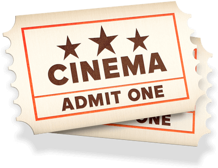 Pair Of Cinema Tickets - Sign Clipart (1184x710), Png Download