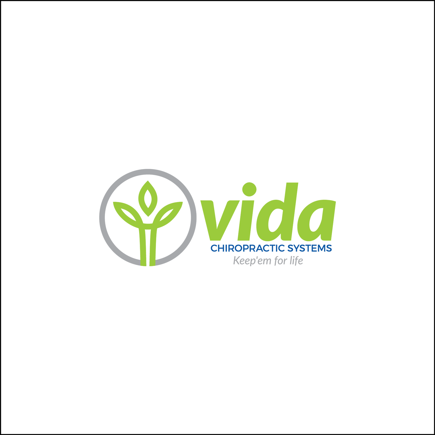 Bold, Modern, Chiropractor Logo Design For Vida Chiropractic - Graphic Design Clipart (1500x1500), Png Download