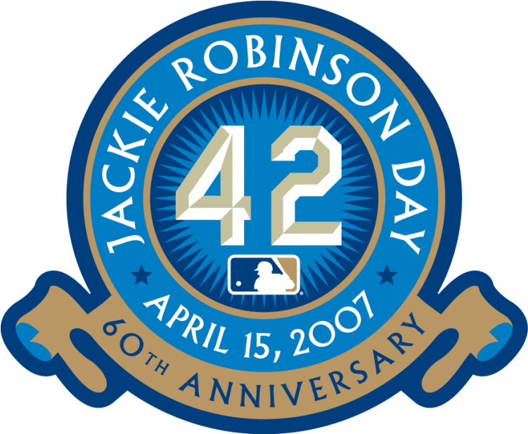 Los Angeles Dodgers Logos Iron On Stickers And Peel-off - Jackie Robinson Day 2019 Clipart (750x930), Png Download
