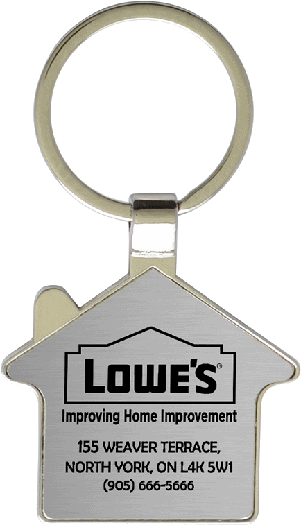 Zinc House Shape Key Fob - Keychain Clipart (477x800), Png Download