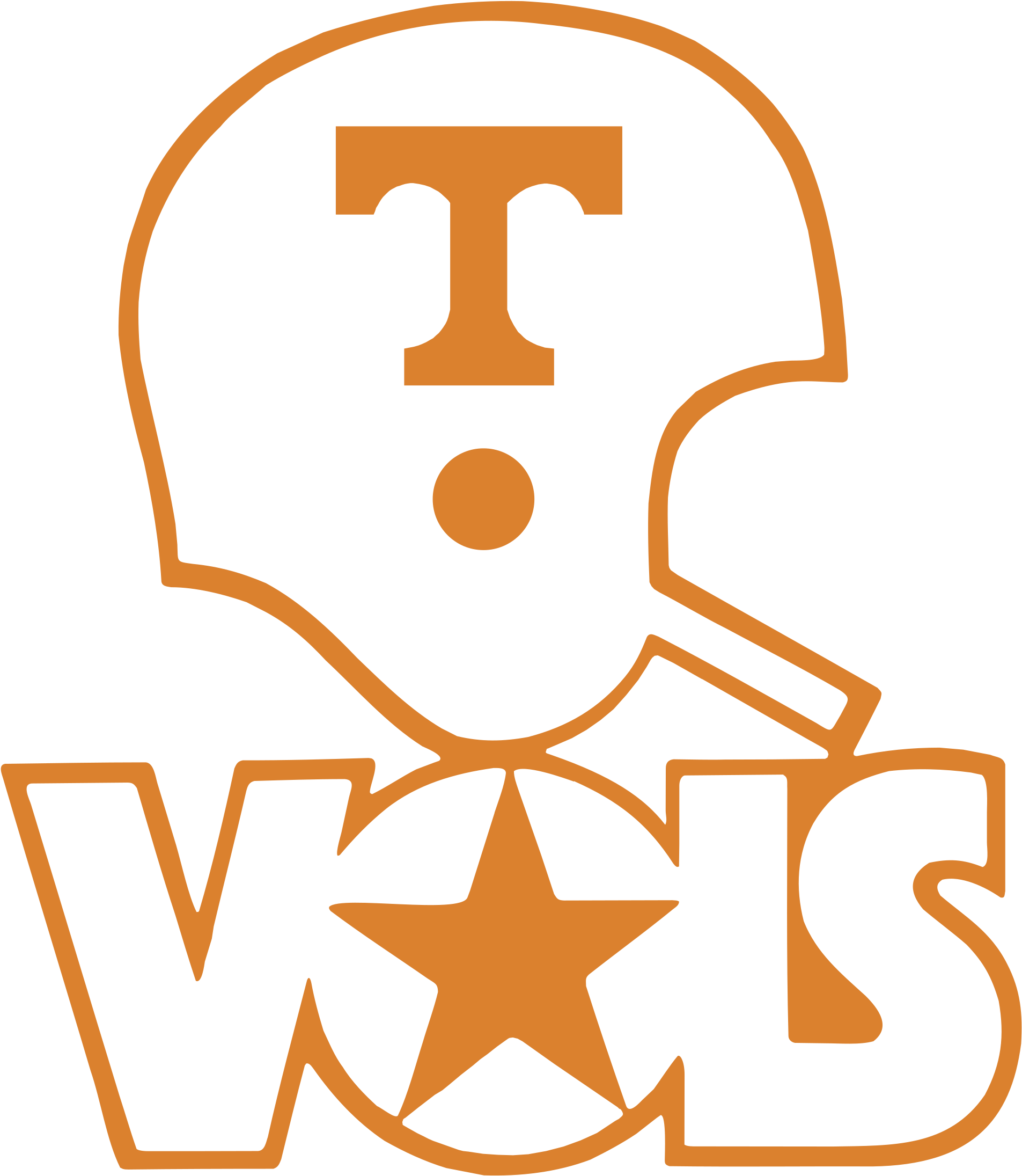 Tennessee Vols Logo Png Transparent - Old School Tennessee Logo Clipart (2400x2400), Png Download