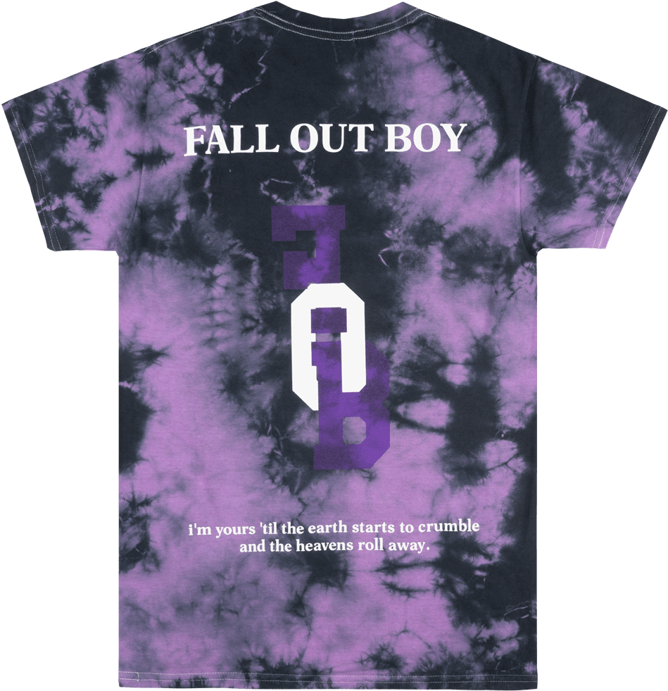 Fallout Boy Band Logo T-shirt Tie Dye Mens Fob Rock - Cross Clipart (985x1000), Png Download