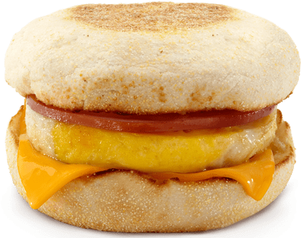Mcdonalds Breakfast Egg Mcmuffin Clipart (442x337), Png Download