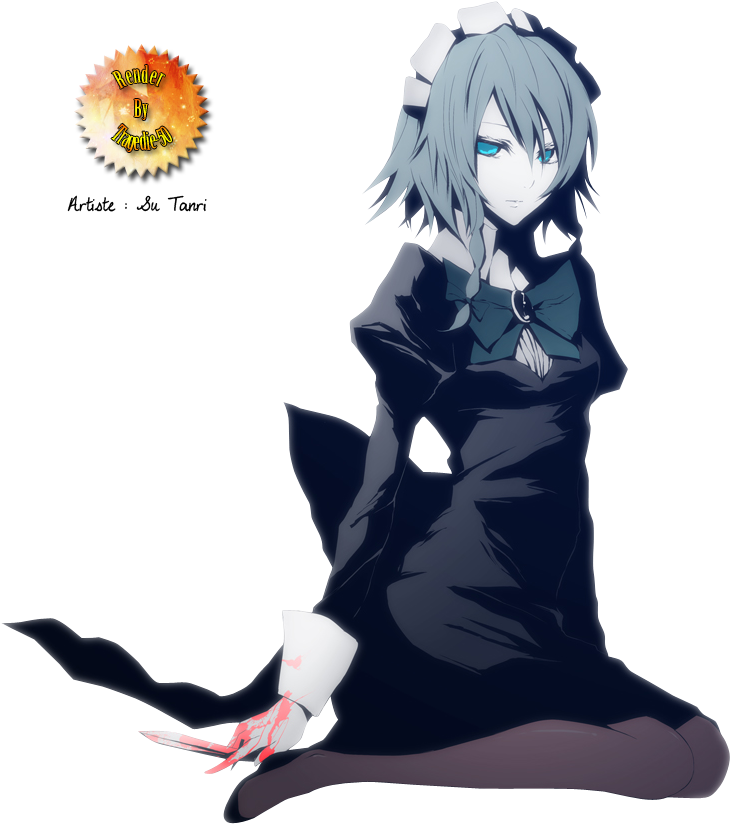 Izayoi Sakuya [4] - Render Manga Clipart (764x871), Png Download