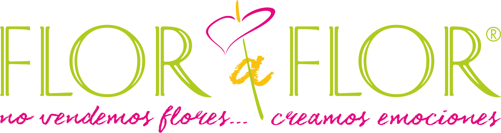 Flor A Flor Marca Registrada - Heart Clipart (1597x425), Png Download