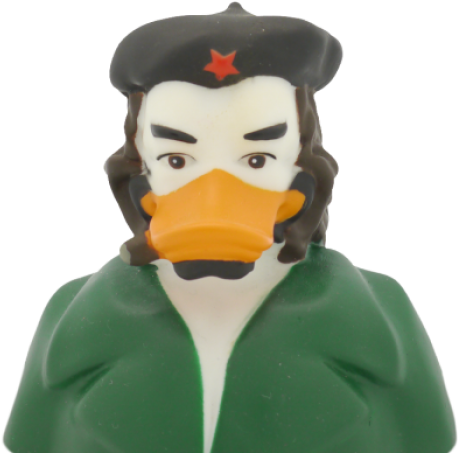 Art Duck Che Duckevara - Figurine Clipart (700x466), Png Download