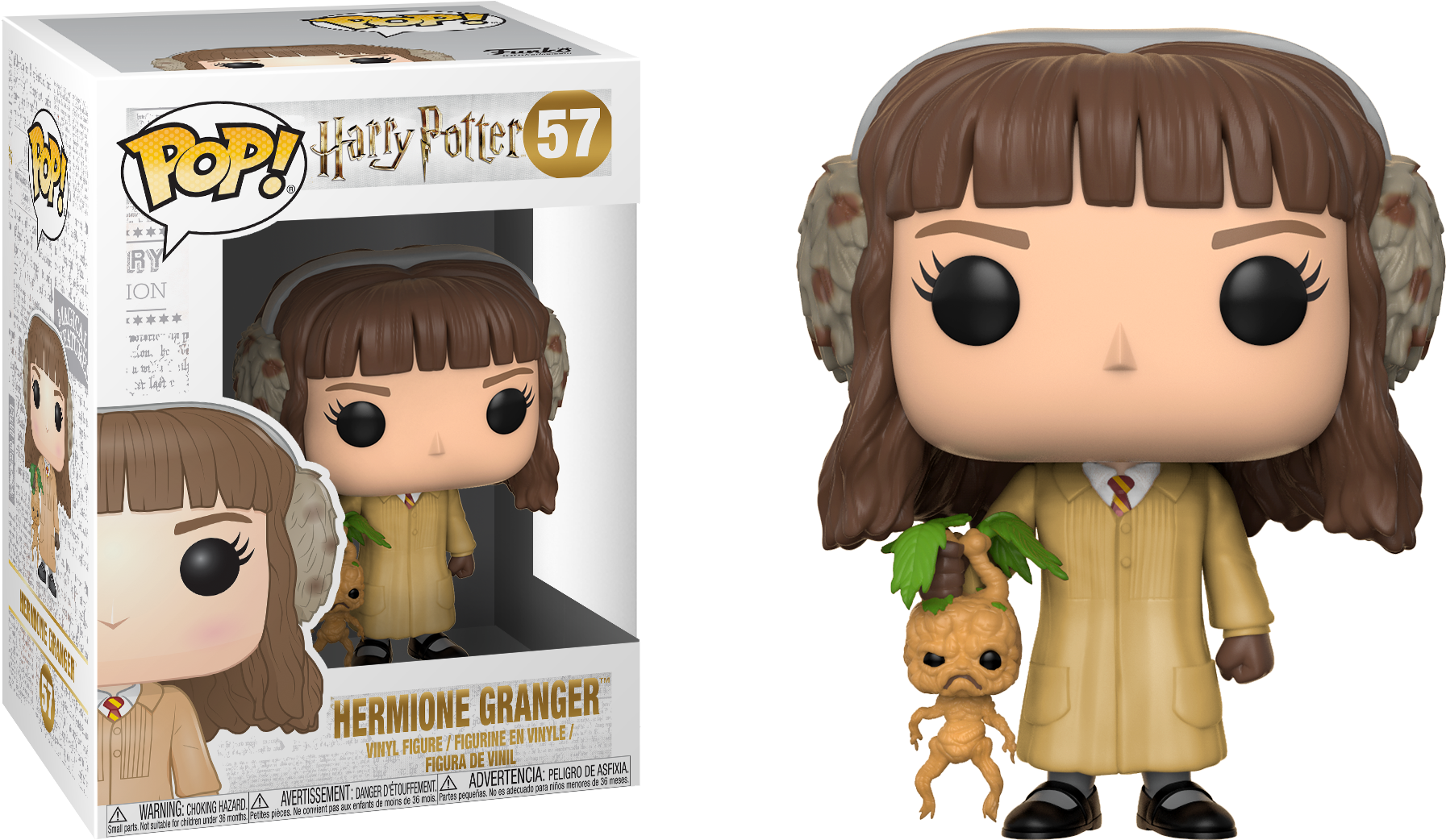 Pop Figure Harry Potter Hermione Granger Herbology - Hermione Granger Herbology Pop Clipart (1793x1042), Png Download