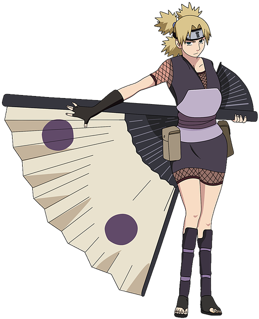 Final Photos - Temari Quarta Guerra Ninja Clipart (537x650), Png Download