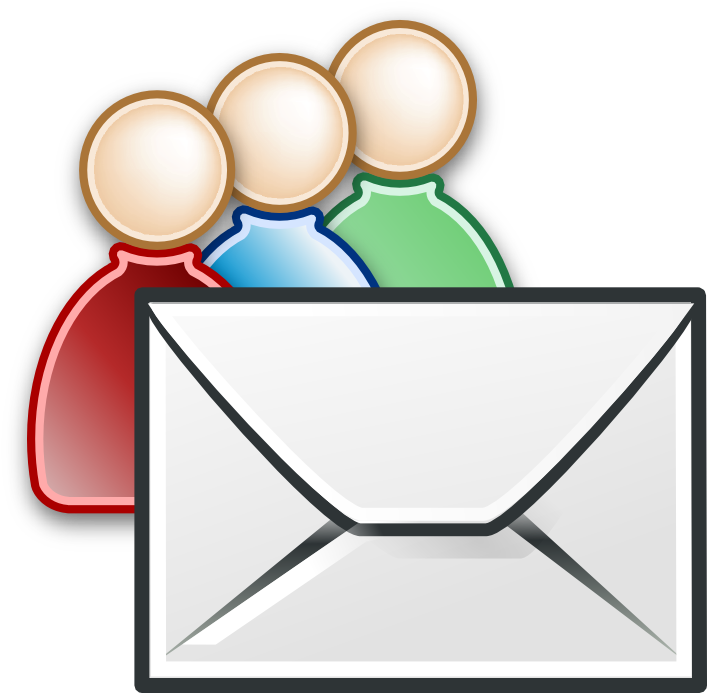 Email Y Email Groups Clipart (720x698), Png Download