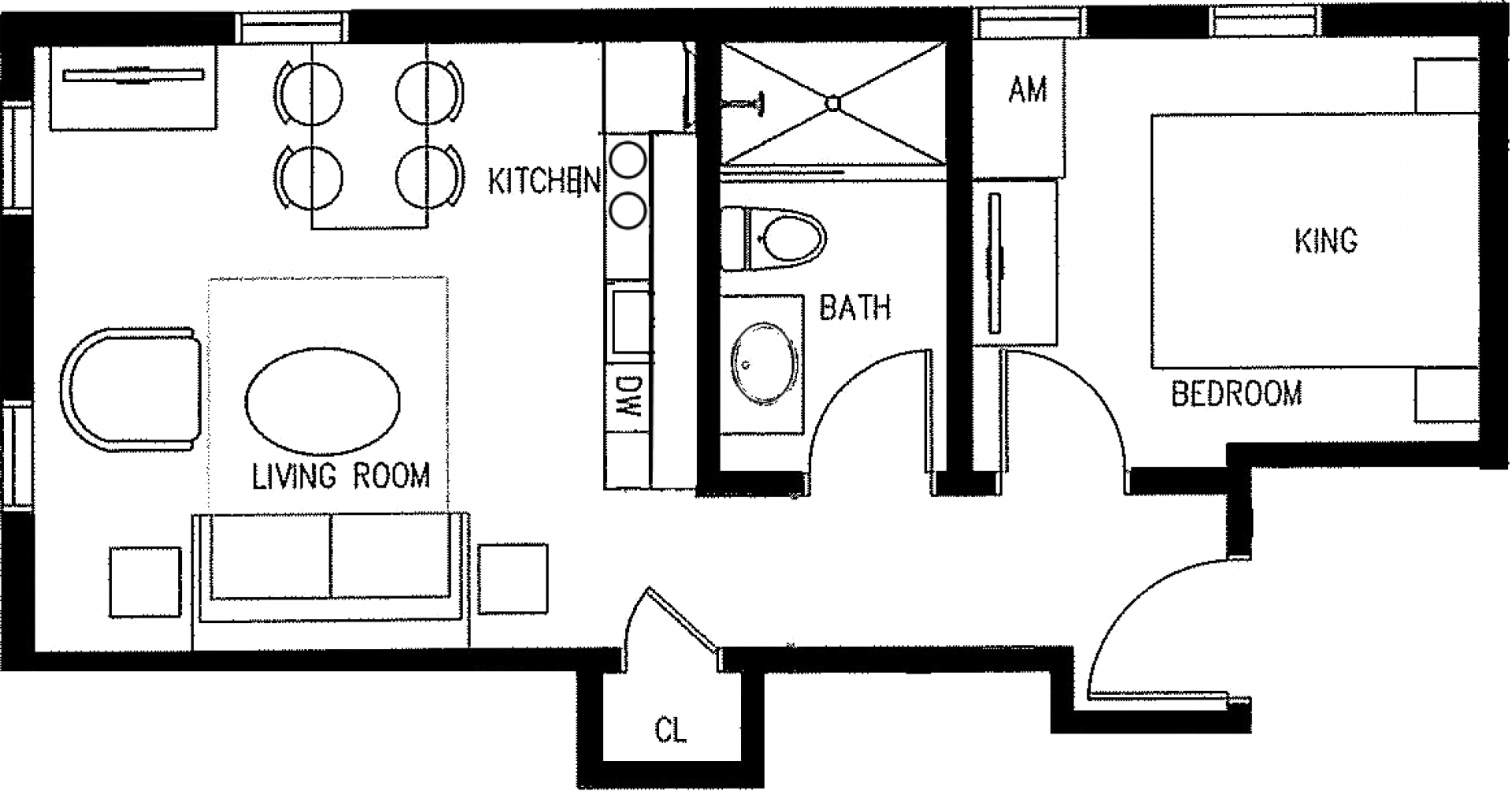 View Floorplan - Floor Plan Clipart (1920x1004), Png Download