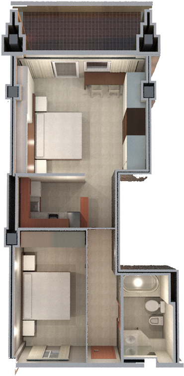 Junior Suite With Sea View - Floor Plan Clipart (800x800), Png Download