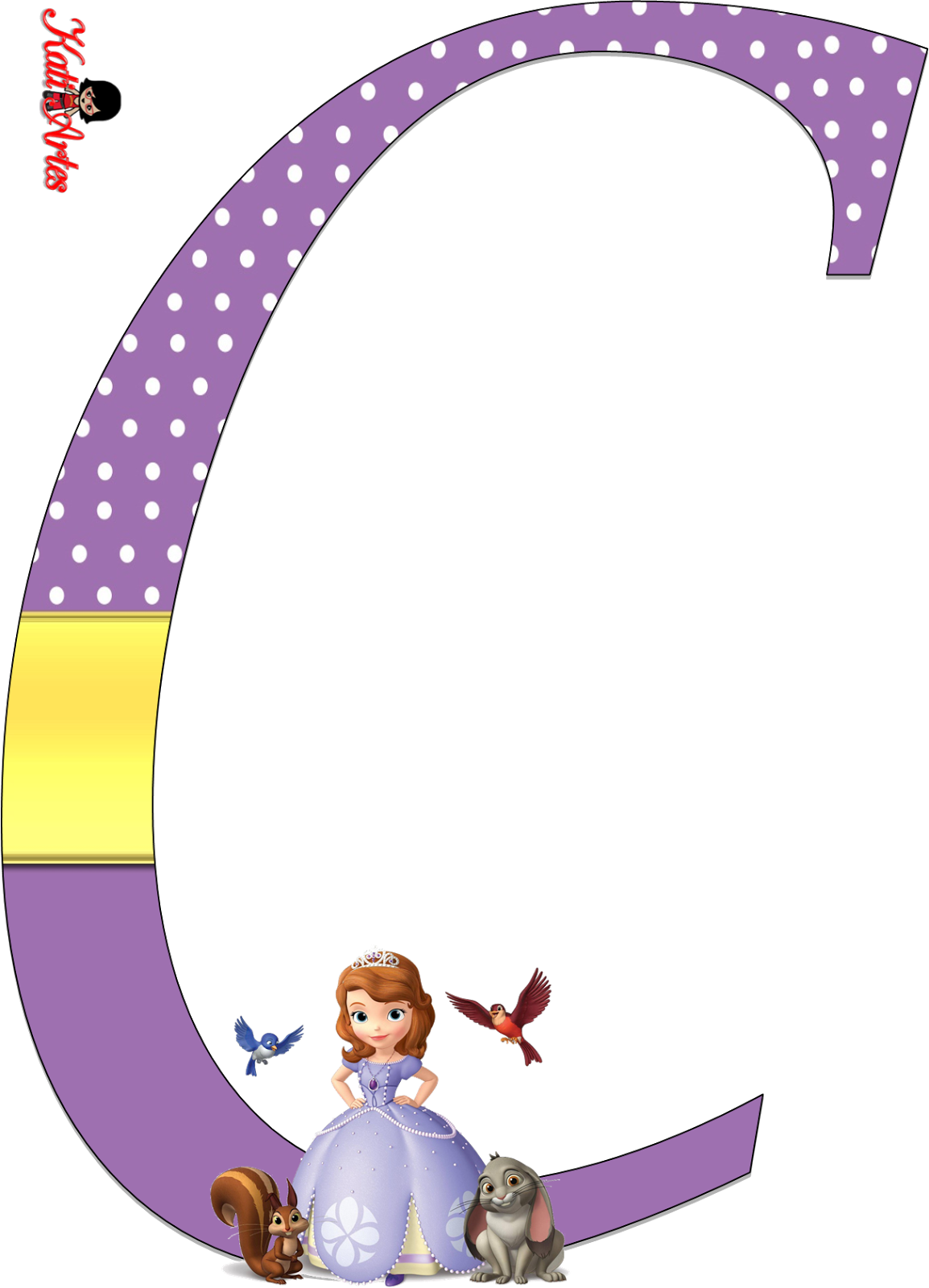 Letter Birthday Party Sofia Transprent Png Free - Sofia The First Alphabet Clipart (1154x1600), Png Download