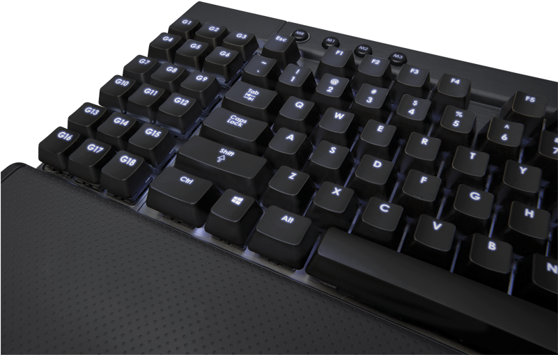 Image Credit - Corsair - Corsair Black Keyboard Clipart (800x554), Png Download