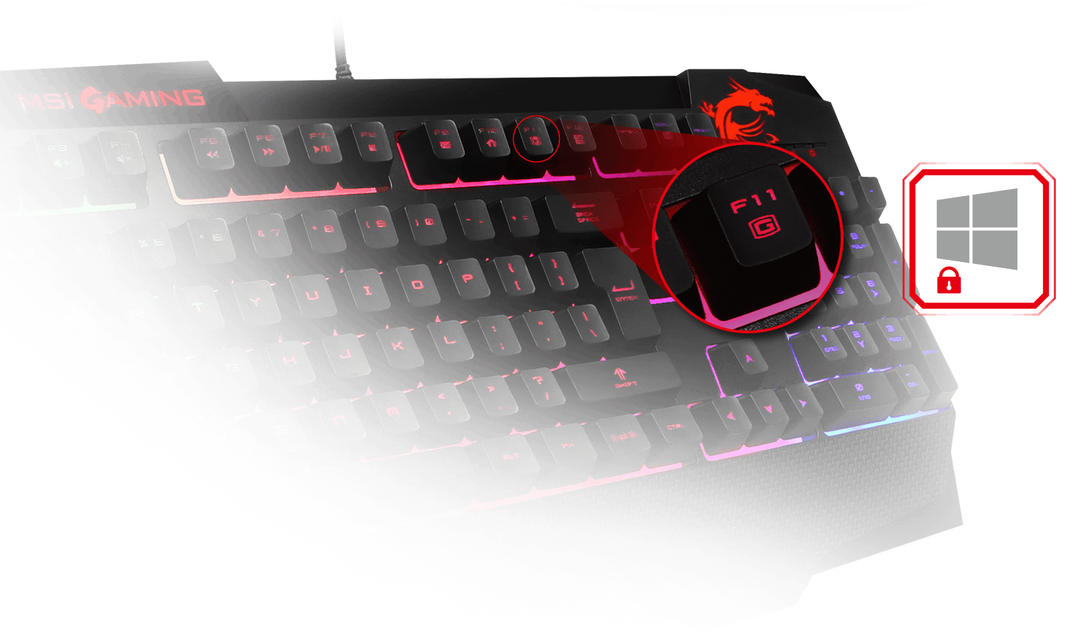 Gaming Mode Key - Msi Ds4200 Keyboard Clipart (1586x935), Png Download