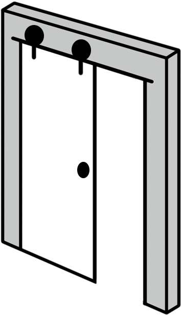 Barn Doors Are Available In Different Types Of Design - Shower Door Clipart (523x648), Png Download