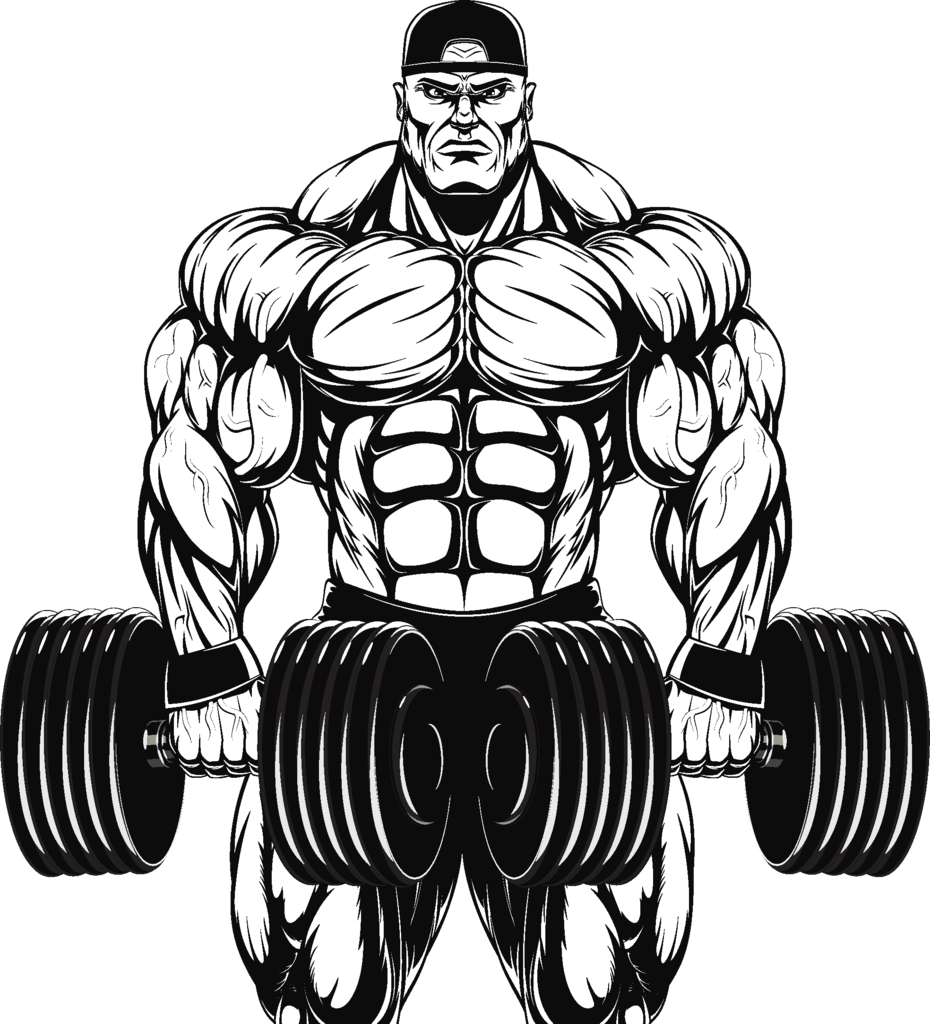 Hour Personal Training Thebostonmass Com - Drawing A Body Builder Clipart (930x1024), Png Download
