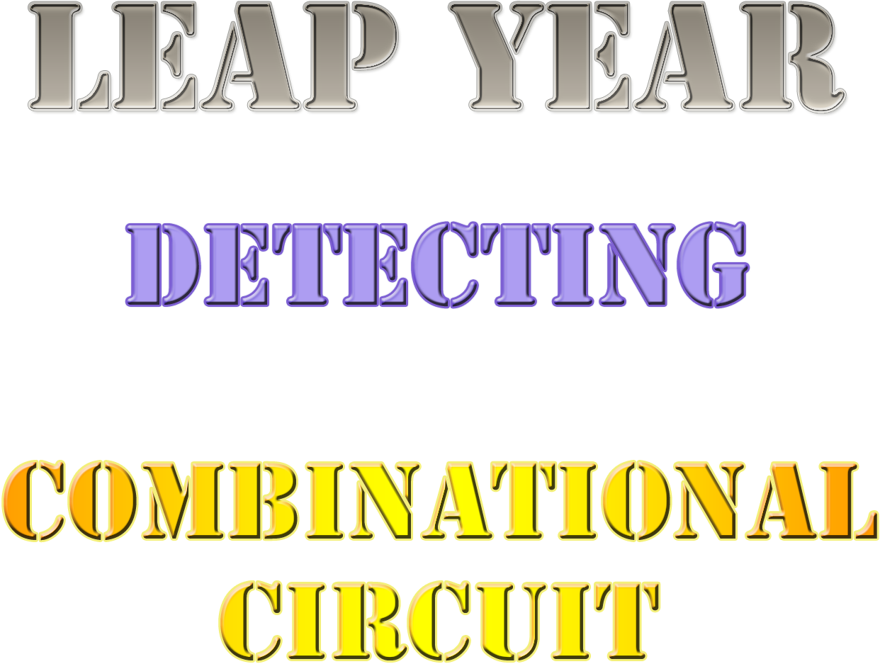 Leap Year Detecting Circuit Poster Clipart Large Size Png Image