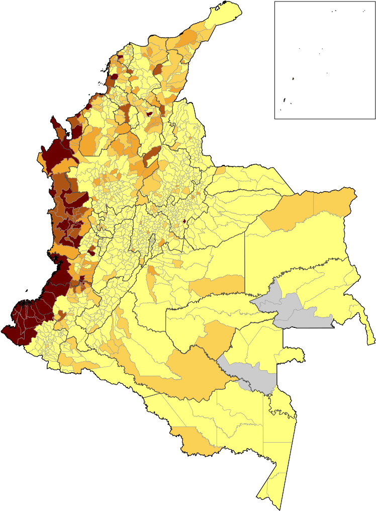 Mapa De Colombia - Colombia Ethnic Groups Map Clipart (756x1023), Png Download